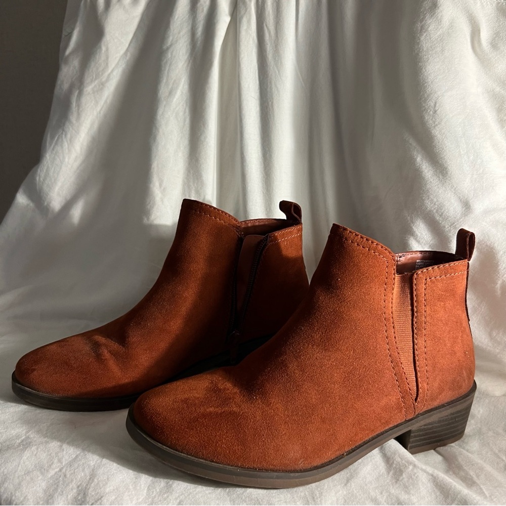 Brown Suede Ankle Boots
